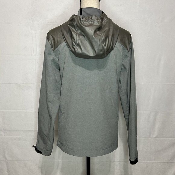 Nike Pro Running Jacket Womens Gray Red Hooded Full Zip Stretch Sz. S - Picture 7 of 10